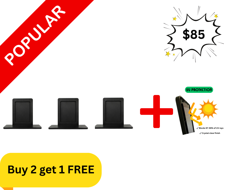 The Nerd Shelf- Buy Two Get One Free with UV Resistant Plexiglass